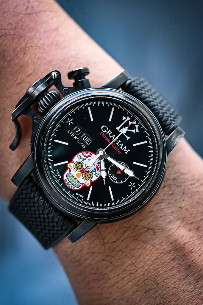 [1927] Graham Chronofighter -Dia de Los Muertos Skull- Limited Edition 25 Piece