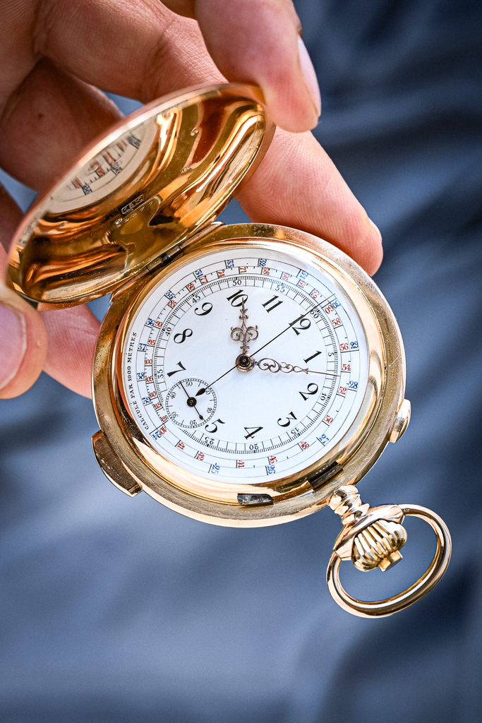 Gousset Sonnerie Minutes Chronographe 18k