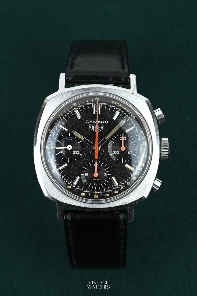 Heuer Camaro Black Dial