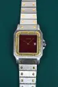 Cartier Santos 2961  Burgundy Dial