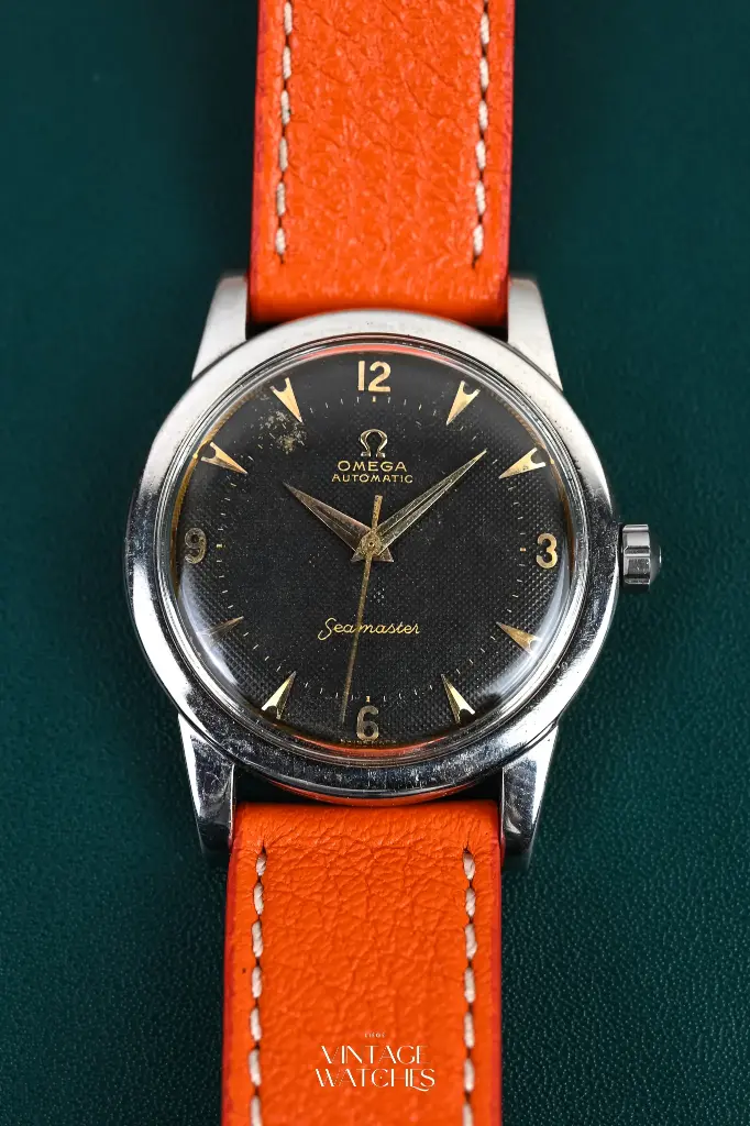 [2464] Omega Seamaster Black Waffle Dial 