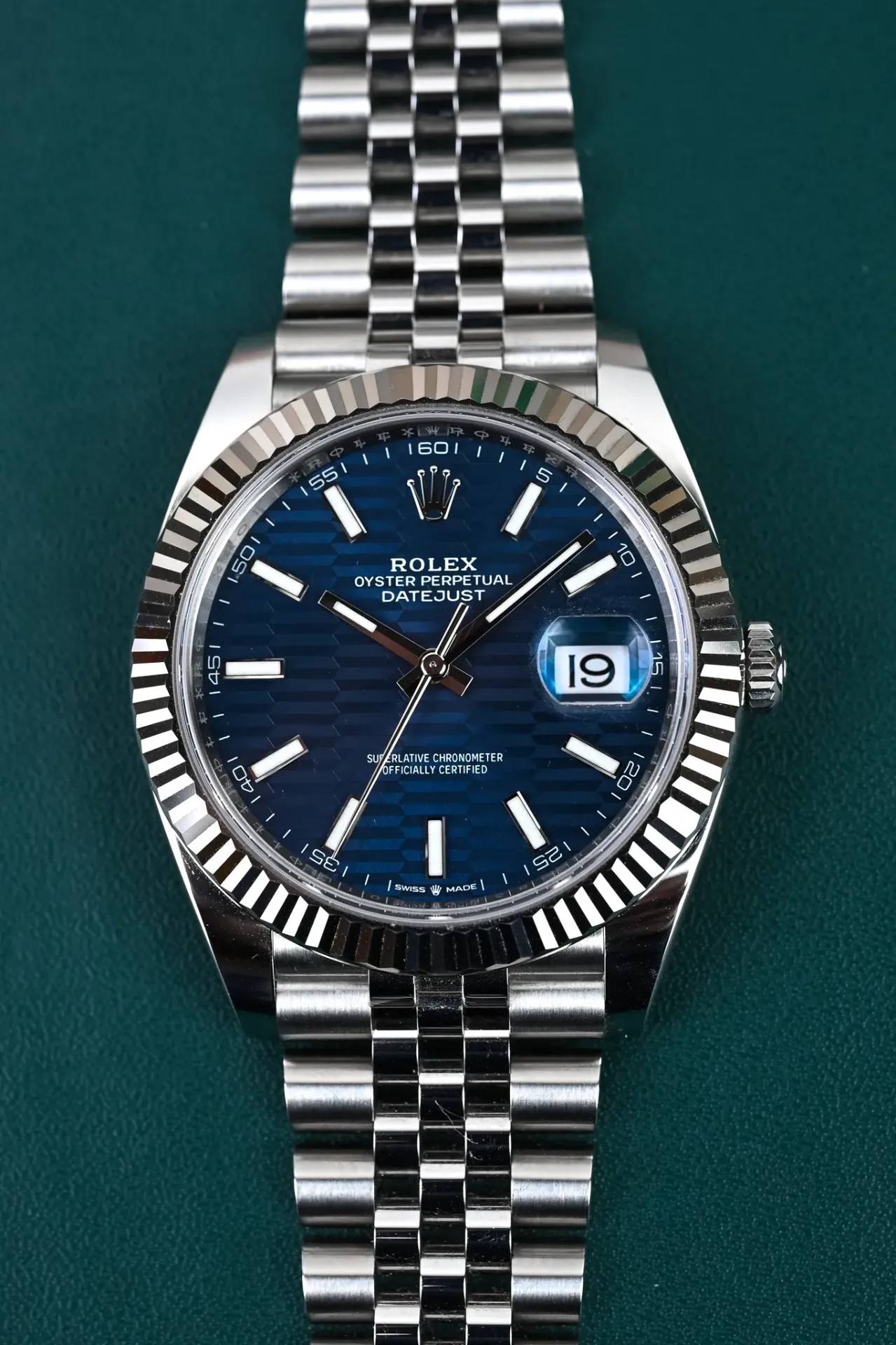 Rolex Datejust Blue Motif Dial 126334