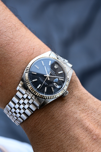 [2041] Rolex Datejust Black Matt 1601