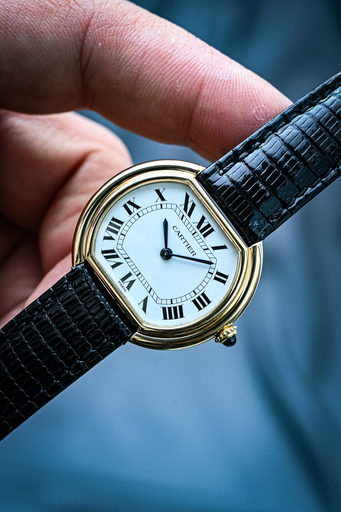 [2219] Cartier Ellipse 18k 78091