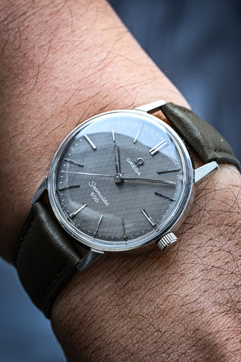 [2201] Omega Seamaster 600 Linen Dial Grey 135011