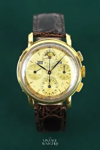 [2276] Universal Genève Chronographe Tri-Compax Jumbo 12554 18ct