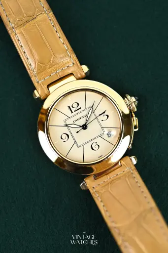 [2291] Cartier Pasha 18k 1989
