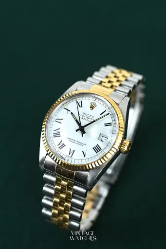 [2305] Rolex Datejust 16013 Gold & Steel Buckley Dial 