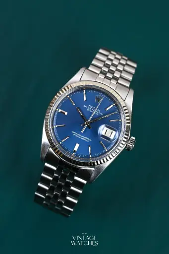 [2330] Rolex Datejust 1601 Blue Dial 